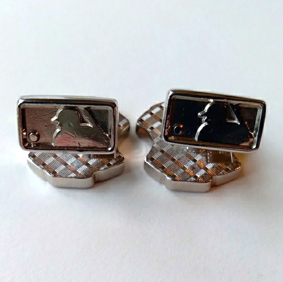 Rare .925 Sterling MLB Yankees Cuff Links + Enamel - Picture 5 of 9